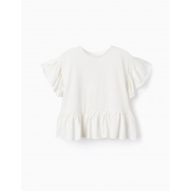 Camiseta con volantes para niña de Tiffosi