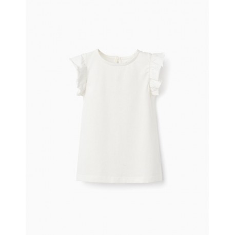 Camiseta mangas volante para niña de Zippy