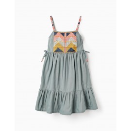 Vestido tirantas bordado para niña de Zippy