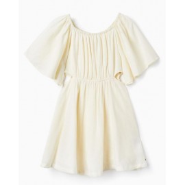 Vestido niña lino cut out Zippy