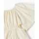 Vestido niña lino cut out Zippy