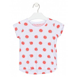 Camiseta "tomates" para niña de Losan