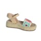 Sandalia de croché para niña
