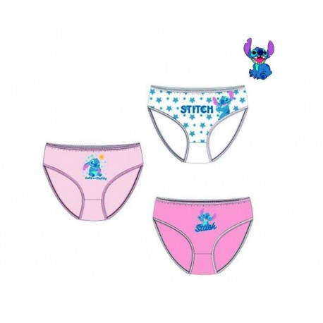 Pack 3 bragas infantil Lilo&Stitch