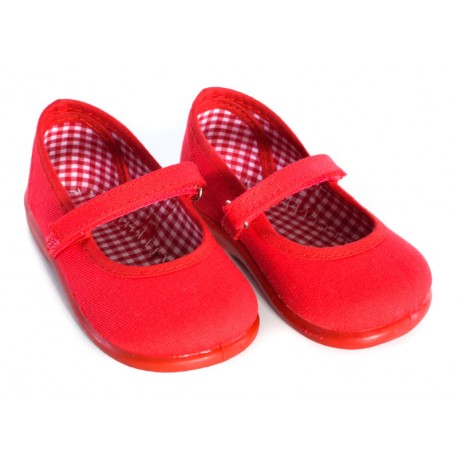 Niña	 Loneta niña con velcro y suela de goma