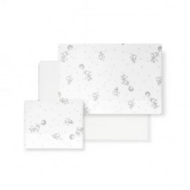 Triptico cuna franela "Animales"