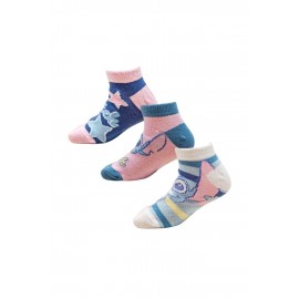 Pack 3 calcetines tobilleros "Lilo & Stitch"