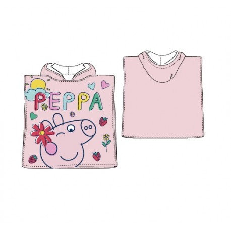 Poncho playa Peppa Pig