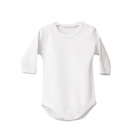 Body liso para bebé cuello caja
