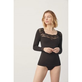 Camiseta termal encaje Ysabel Mora