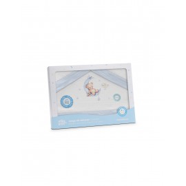 Triptico mini cuna franela Oso