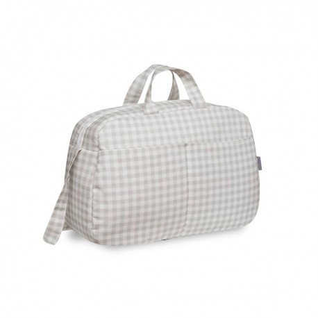 Bolso maternal cuadros vichy
