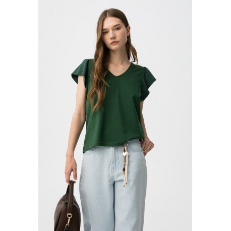 Mujer	 Camiseta mujer volante Tiffosi