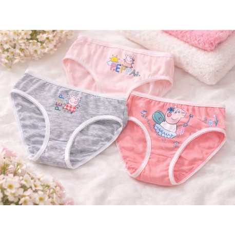Pack 3 bragas niña Peppa Pig
