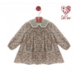 Vestido bebé estampado Del Sur