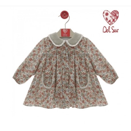 Vestido bebé estampado Del Sur