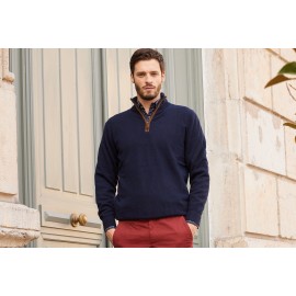 Jersey hombre cuello cremallera