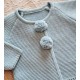 Chaqueta bebé pompones