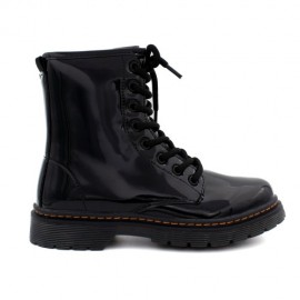 Bota militar charol niña