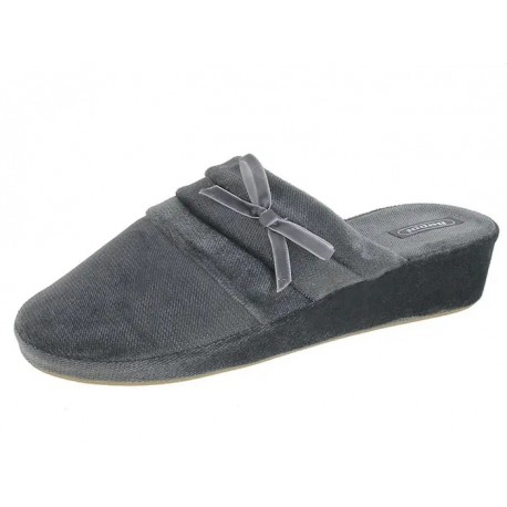 Zapatilla mujer cuña terciopelo