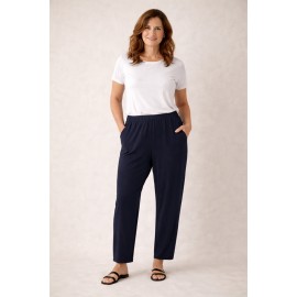 Pantalón fluido mujer bolsillos