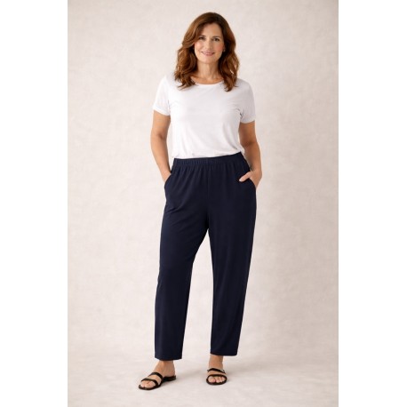 Pantalón fluido mujer bolsillos