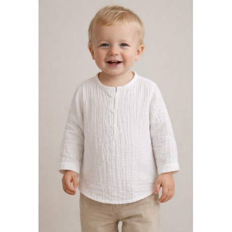 Bebé	 Camisa bebé bambula Newness