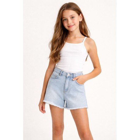 Niña	 Short tejano niña rotos Tiffosi