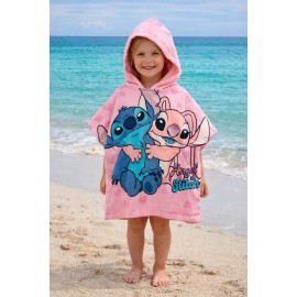 Niña	 Poncho playa microfibra Stitch niña