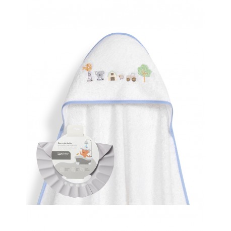 Capa baño+gorro bebé "Granja"