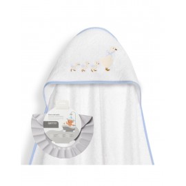 Capa baño+gorro "Patitos" Interbaby
