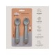 Set cuchara+tenedor silicona