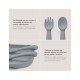 Set cuchara+tenedor silicona