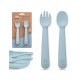 Set cuchara+tenedor silicona