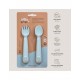 Set cuchara+tenedor silicona