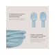 Set cuchara+tenedor silicona