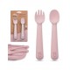 Set cuchara+tenedor silicona