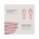 Set cuchara+tenedor silicona