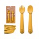 Set cuchara+tenedor silicona
