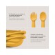 Set cuchara+tenedor silicona