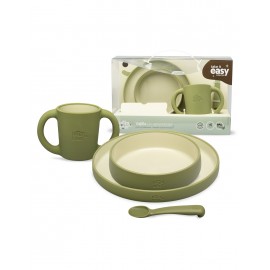 Set de vajilla de aprendizaje silicona