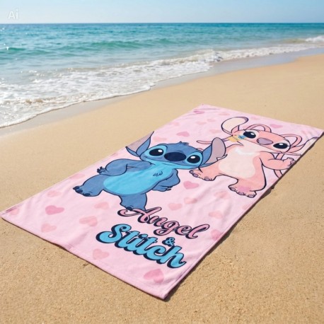 Niña	 Toalla playa "Angel & Stitch"