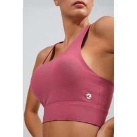 Top deportivo mujer nadador rosa