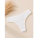 Tanga canalé mujer algodón
