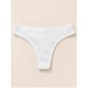 Tanga canalé mujer algodón