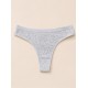 Tanga canalé mujer algodón