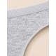 Tanga canalé mujer algodón