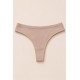 Tanga canalé mujer algodón
