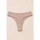 Tanga canalé mujer algodón