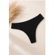 Tanga canalé mujer algodón